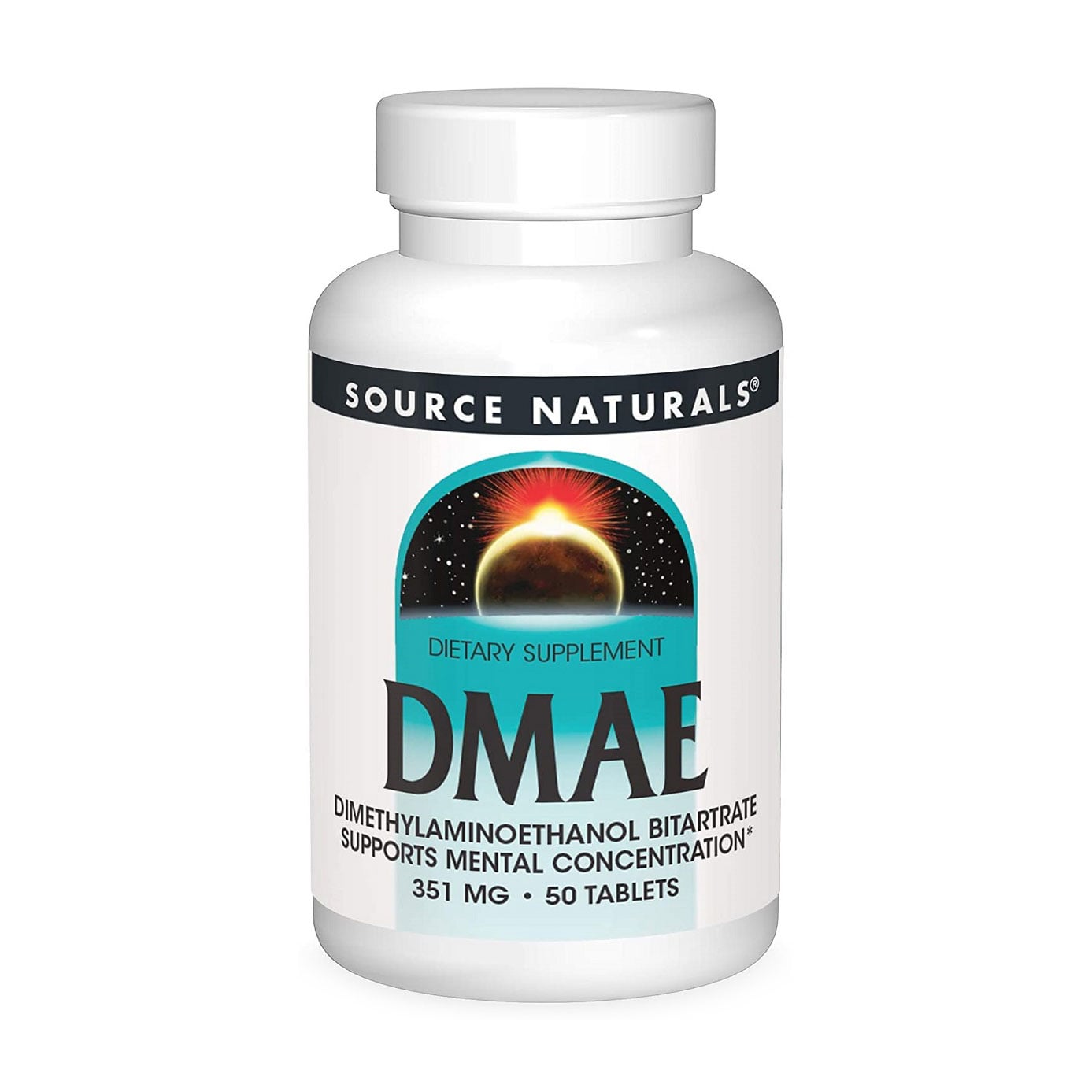 Диметиламіноетанол Source Naturals DMAE 351 мг, 50 таблеток